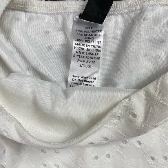 {Windsor} Eyelet Puff Sleeves Mini Dress - Picture 4 of 7